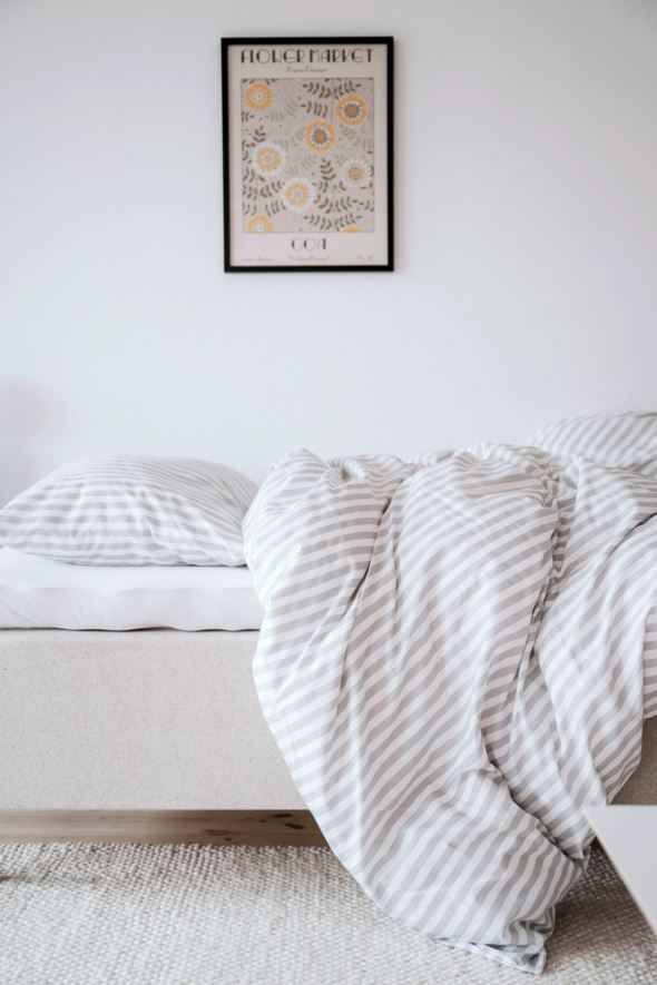 Bomull sengesett blå - 5