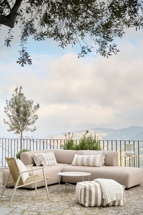 Hjørnesofa beige - 2