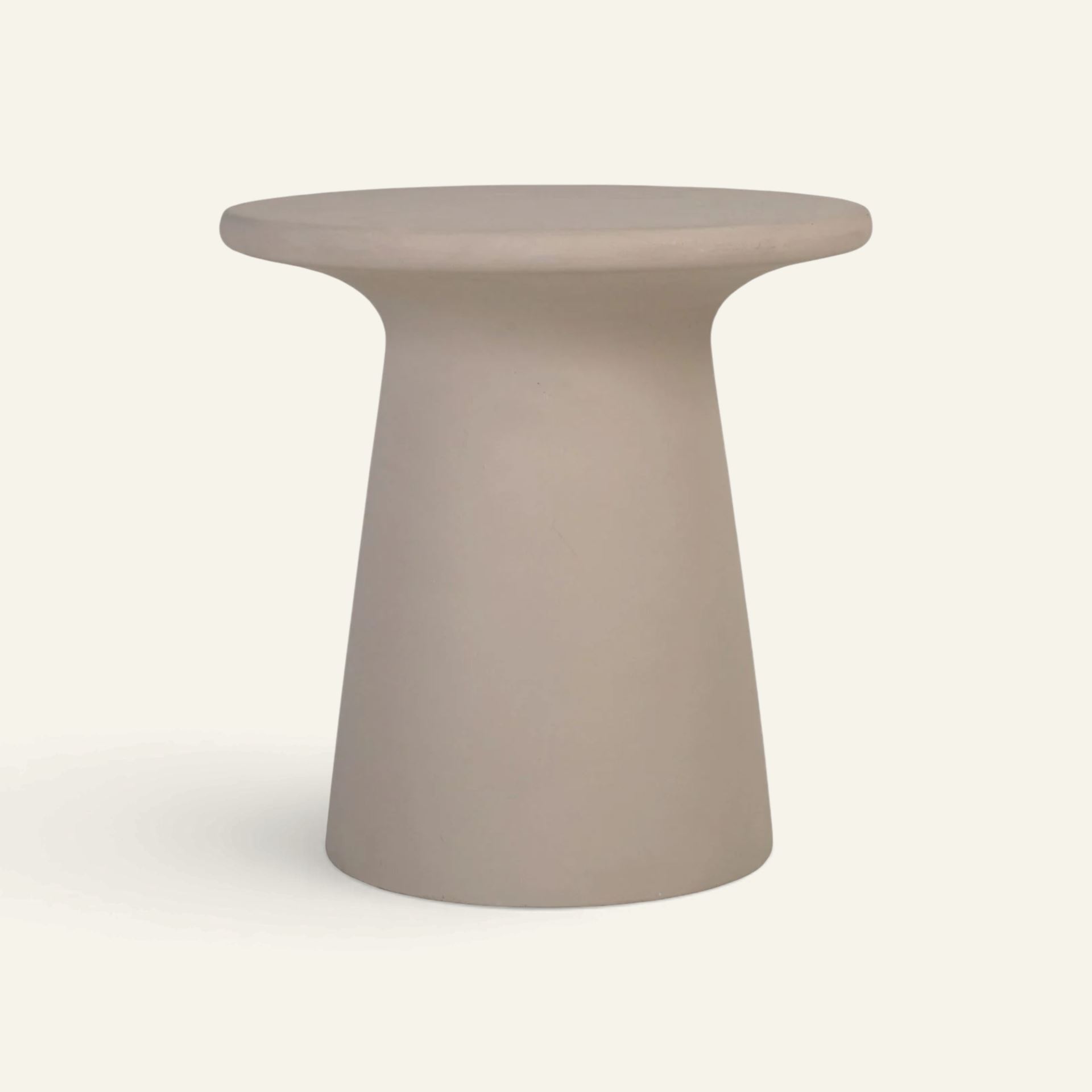 Sidebord beige - ø40x40,5 cm beige - 1