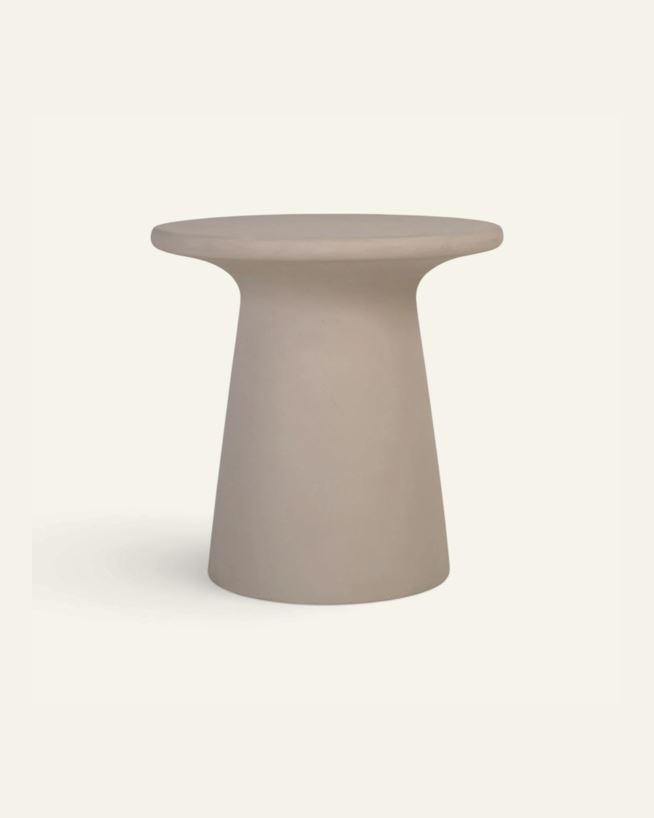 Sidebord beige - ø40x40,5 cm beige - 1
