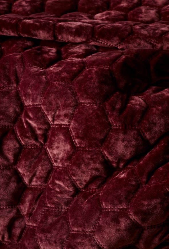 Sengeteppe burgunder - 3